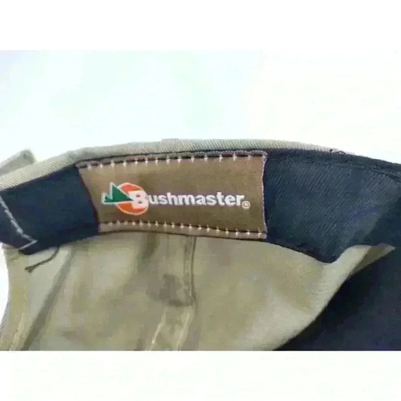 Bushmaster Mossy Oak Cap Strapback Hat Tan Woodland Camo Logo - Picture 7 of 8